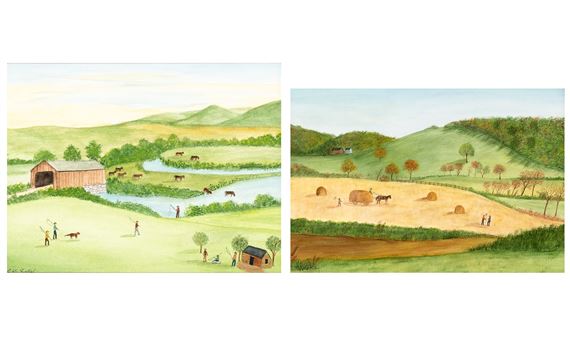 Haying at a Pomfret, CT Farm by Evelyn S. Dubiel