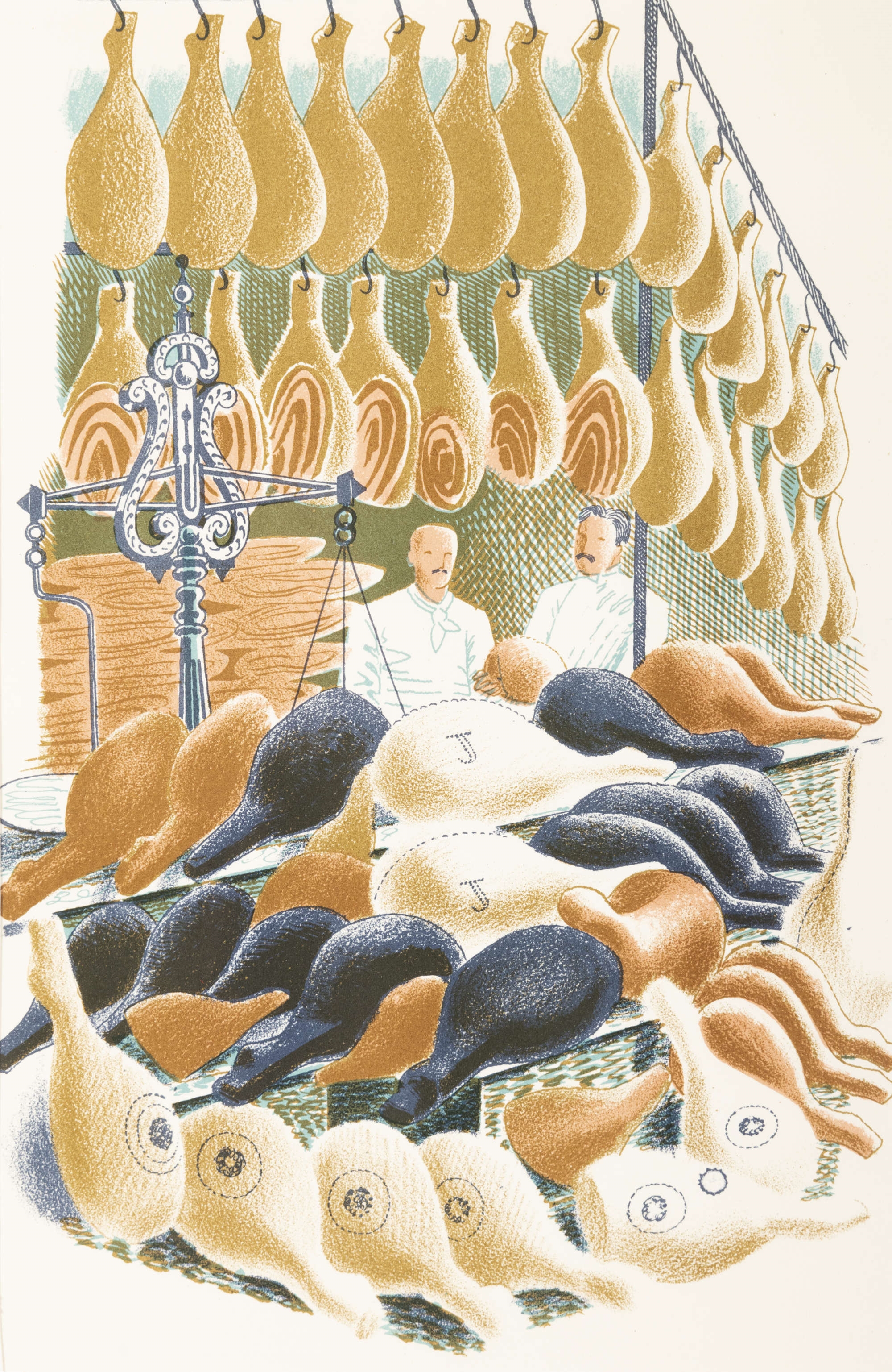 Eric Ravilious | High Street' - Hams | MutualArt