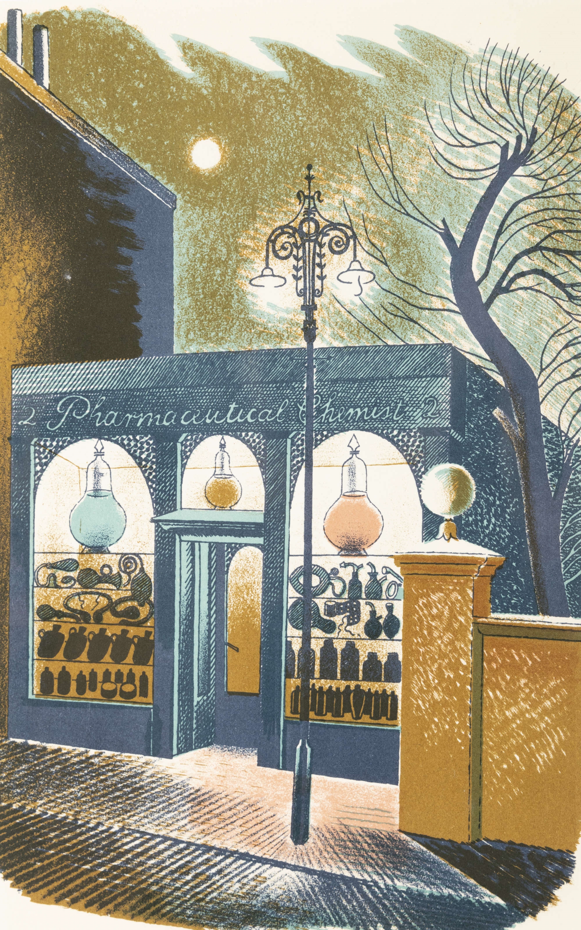 Eric Ravilious | High Street' - Pharmaceutical Chemist | MutualArt
