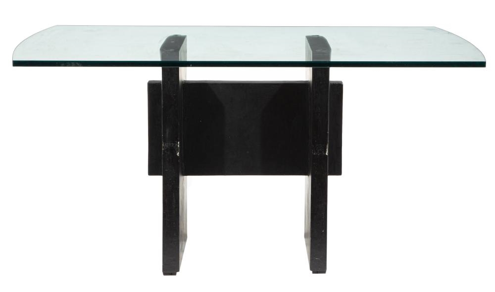 Wednesday | Custom Painted Iron and Glass Breakfast Table | MutualArt