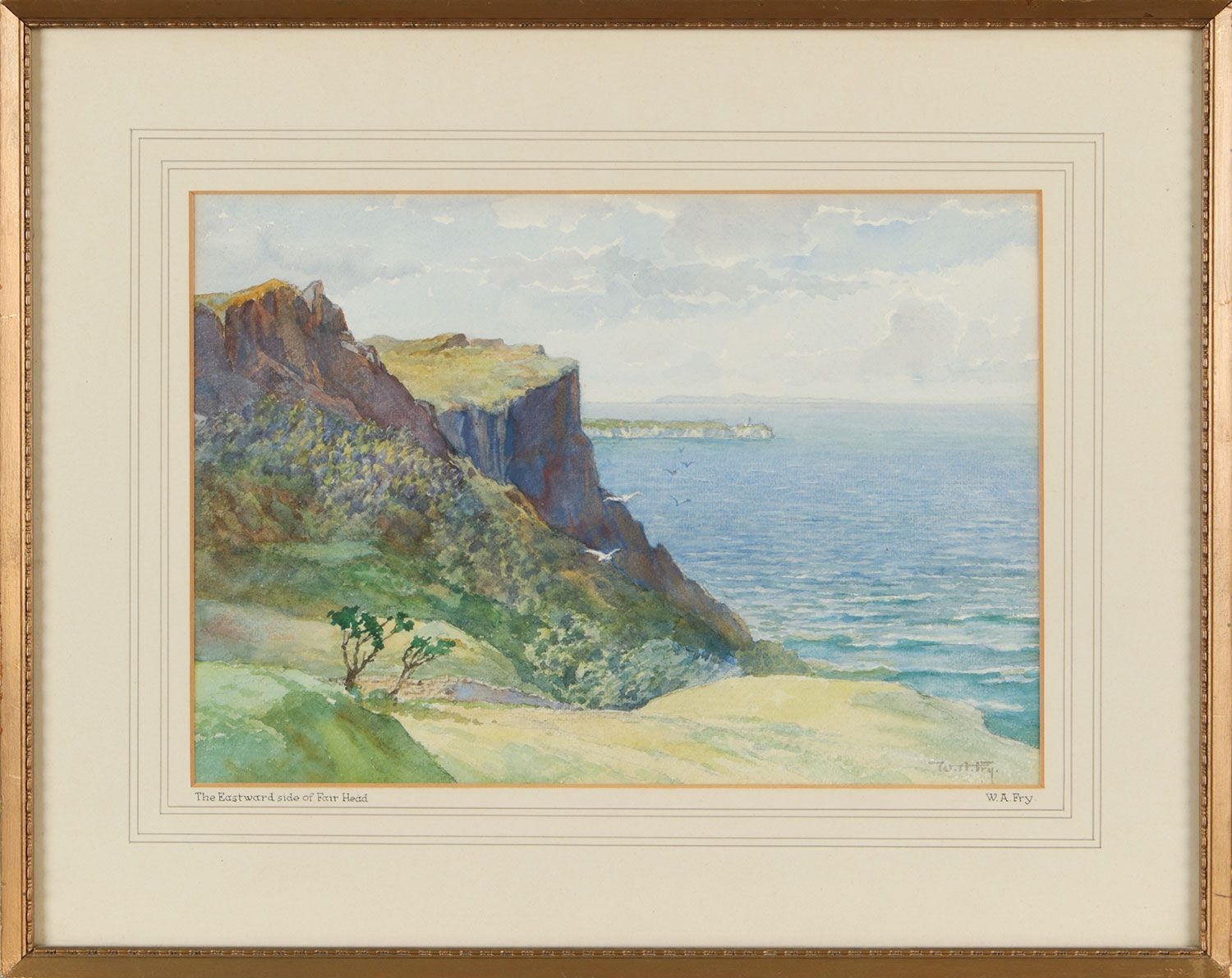 William Arthur Fry | THE EAST SIDE OF FAIR HEAD, THE ISLE OF RATHLIN ...