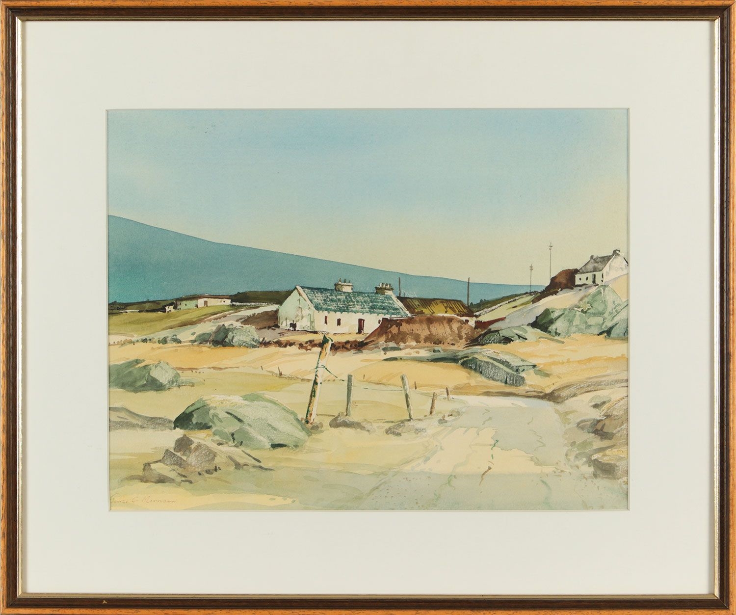 George C. Morrison | COTTAGES NEAR ROUNDSTONE | MutualArt