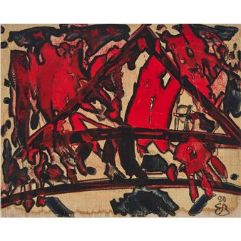 BLACK AND RED ABSTRACT - Jewgenij Sergejewitsch Wachtangow