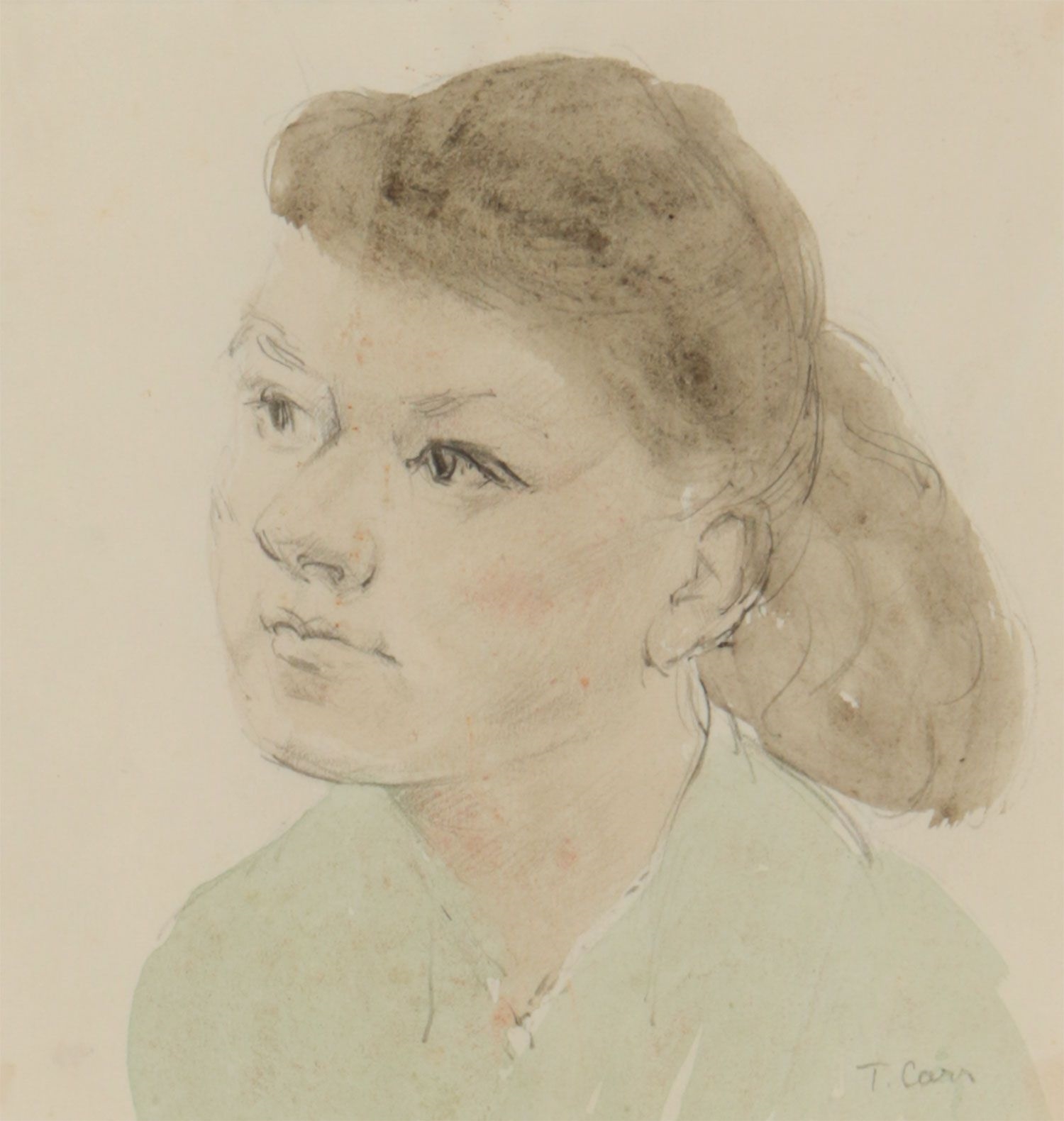 Thomas Carr | PORTRAIT OF A GIRL | MutualArt