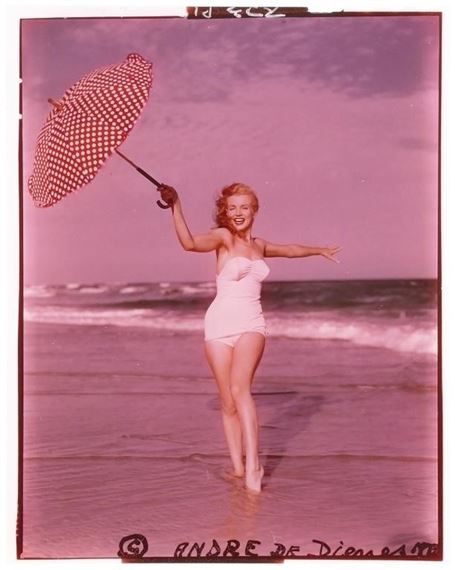 MARILYN MONROE, Andre De Dienes Transparency by Andre de Dienes, 1949
