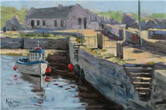 FISHING BOAT IN HARBOUR - Keith Glasgow