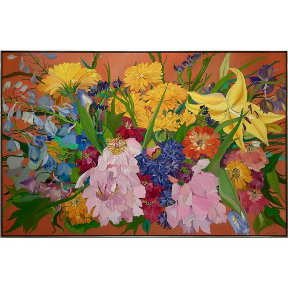 HELEN LUCAS (CANADIAN, 1931-2023) , GARDEN CENTRE by Helen Lucas, DATED 1990