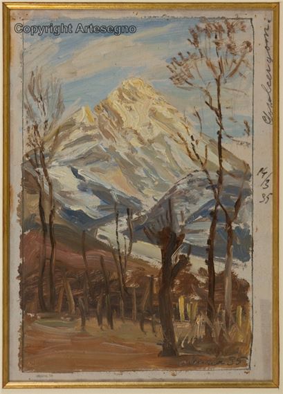 Ultima neve sull'Amariana by Giuseppe Muner, 1935