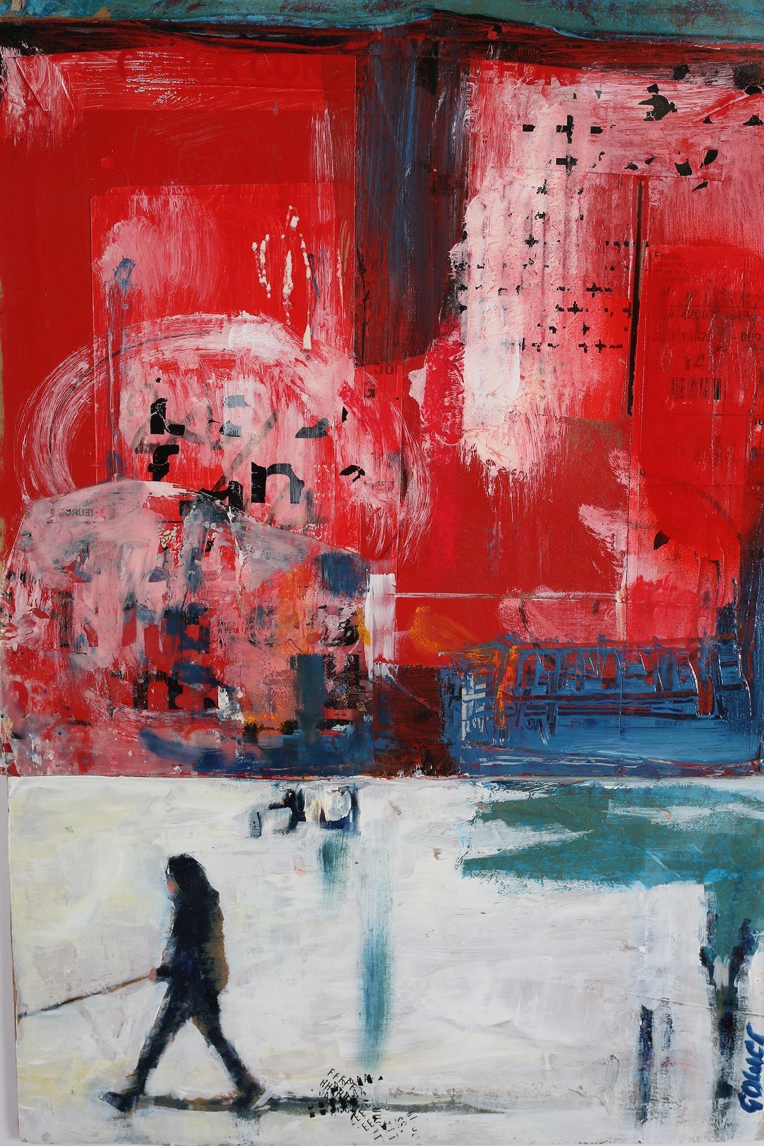 Richard Gower | Graffiti Wall - Discarded Newspaper | MutualArt