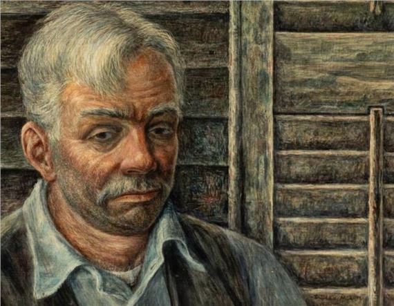 Portrait of a Man by Dudley Morris by Dudley Morris