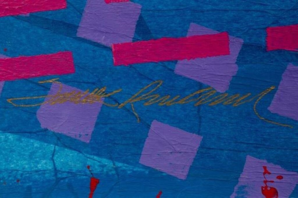 Artwork by Frank Rowland, Abstract Artwork by Frank Rowland, Made of black and gilt