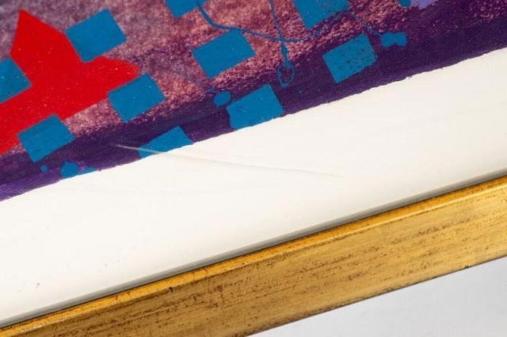 Artwork by Frank Rowland, Abstract Artwork by Frank Rowland, Made of black and gilt