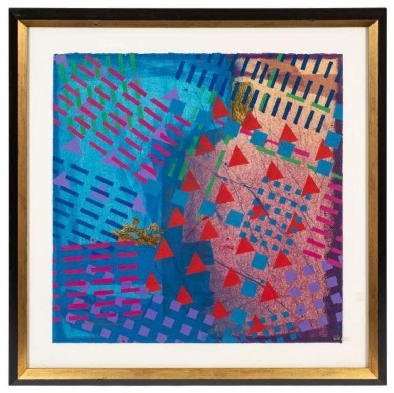 Artwork by Frank Rowland, Abstract Artwork by Frank Rowland, Made of black and gilt