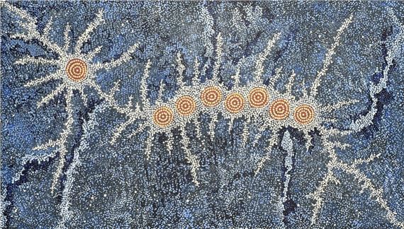 Clifford Possum Tjapaltjarri | Seven Sisters Dreaming (2023