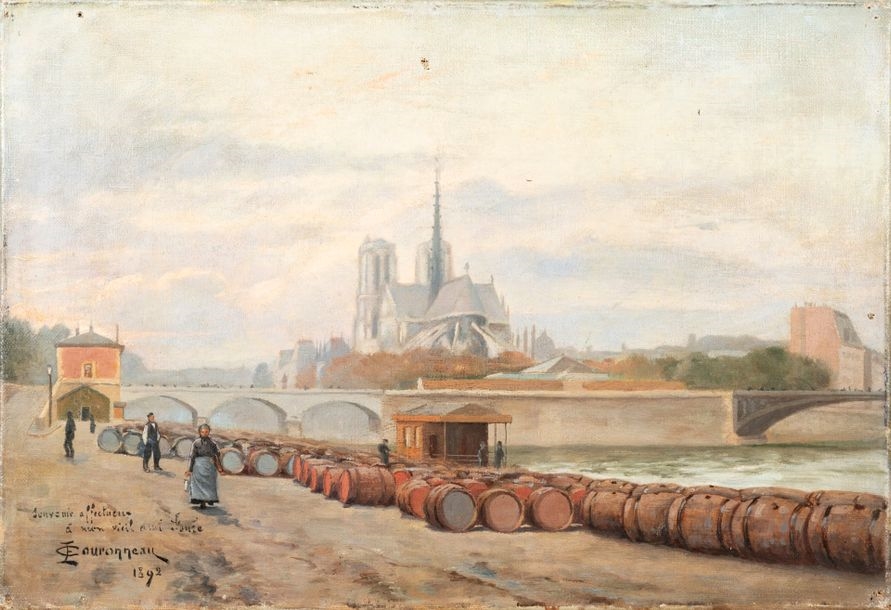 Artwork by E. Couronneau, Écoles de la seconde moitié du XIXème siècle, Made of Oil on canvas