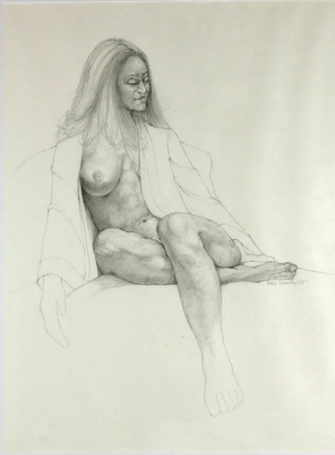 Artwork by Mark Donnelly, Contemplation, Made of pencil drawing