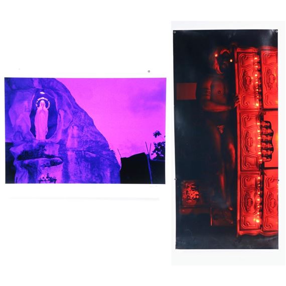 Madonna, 2002 / male partial nude, 1995 by Carl Pope, 2002