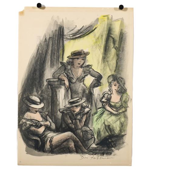 Don Freeman | Female Performers Backstage | MutualArt