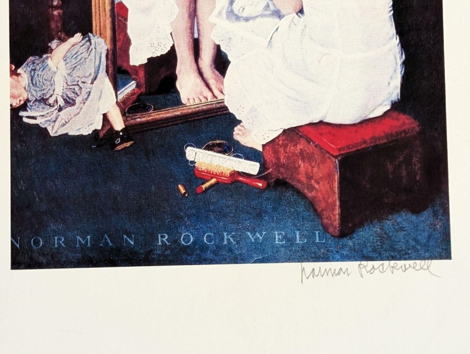 Norman Rockwell | Norman Rockwell Girl at the Mirror Signed | MutualArt