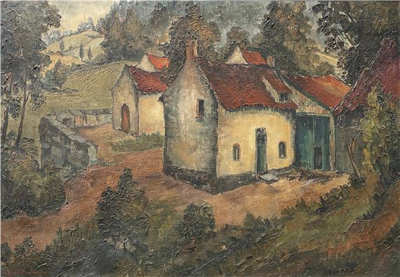 Olieverf op doek by Frans Ronda, 1941