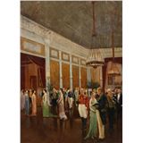 Koningin Wilhelmina bij een gala ontvangst - Gerrit Christiaan Vrint