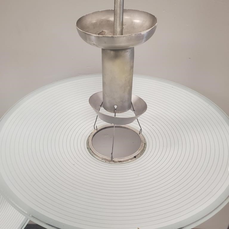 Machine Age | 2 Art Deco / Machine Age light fixtures with 20 | MutualArt
