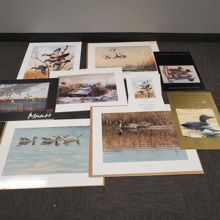 Gary Moss | Group of unframed, signed, etc. wildlife prints | MutualArt