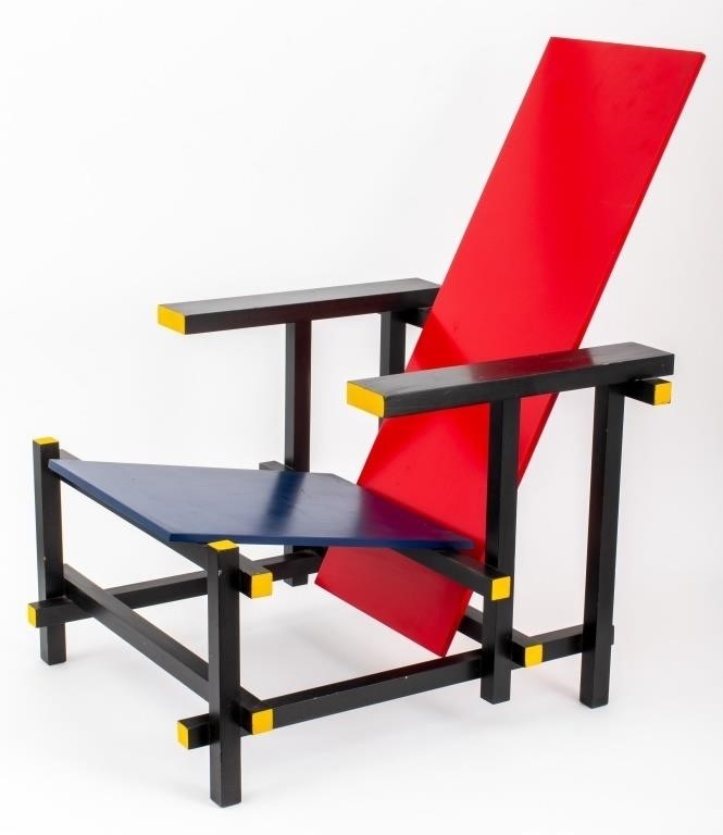 Gerrit Rietveld | 2 works of 'Zig Zag' chairs (1965 - 1969) | MutualArt