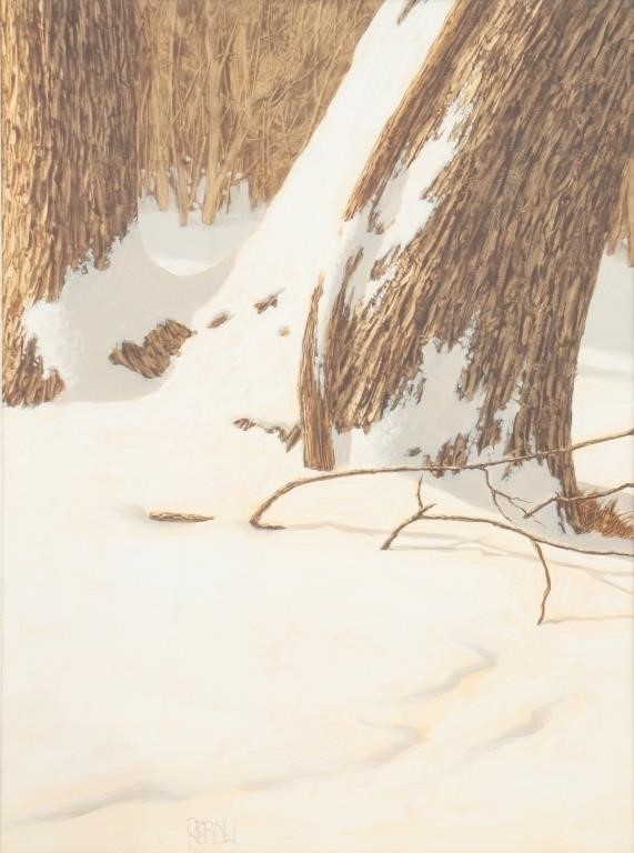 Joseph Reboli | Joseph Reboli Winter Landscape Oil on Board | MutualArt