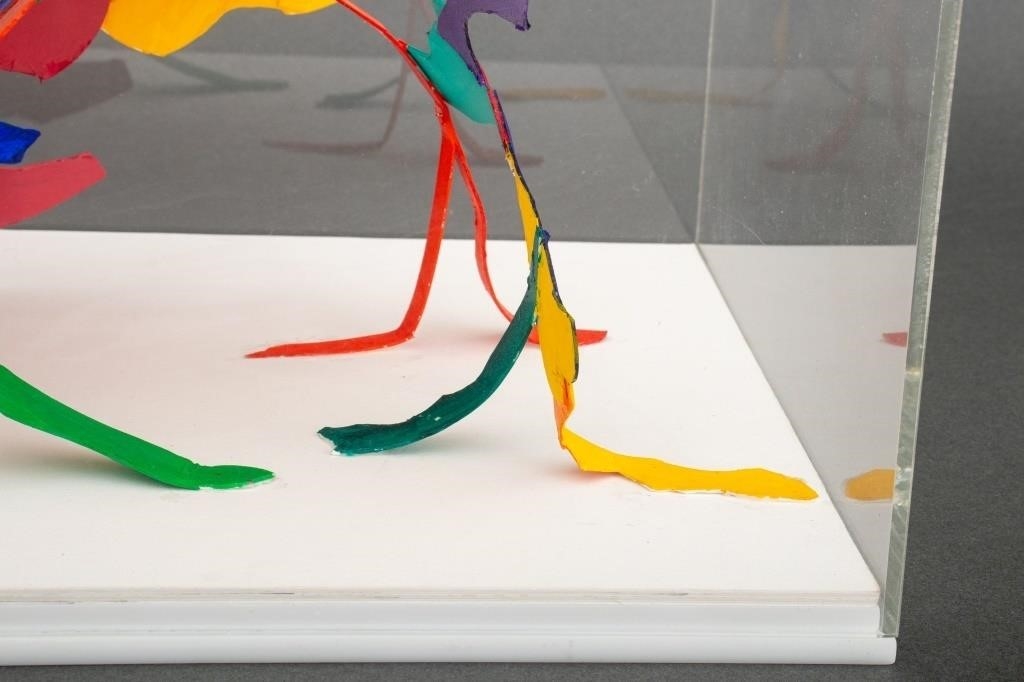 Artwork by K. Wesselmann, K. Wesselmann Abstract Composition Sculpture, Made of Collage Sculpture