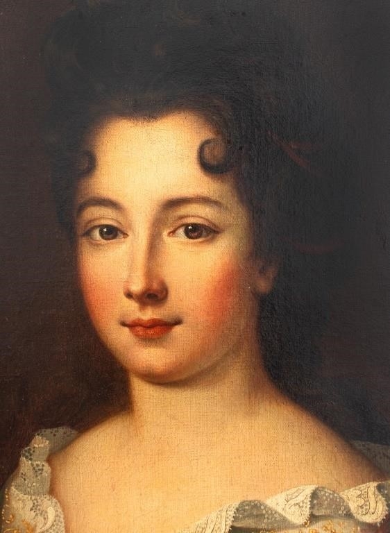 Artwork by Paul Mignard, After Paul Mignard Portrait of Lady Oil on Canvas, Made of Oil on Canvas