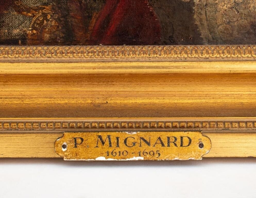 Artwork by Paul Mignard, After Paul Mignard Portrait of Lady Oil on Canvas, Made of Oil on Canvas