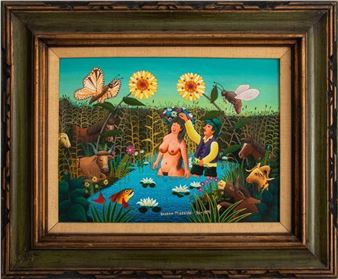 Bogdan Miscevic Untitled Oil on Board, 1974 - Bogdan Miscevic