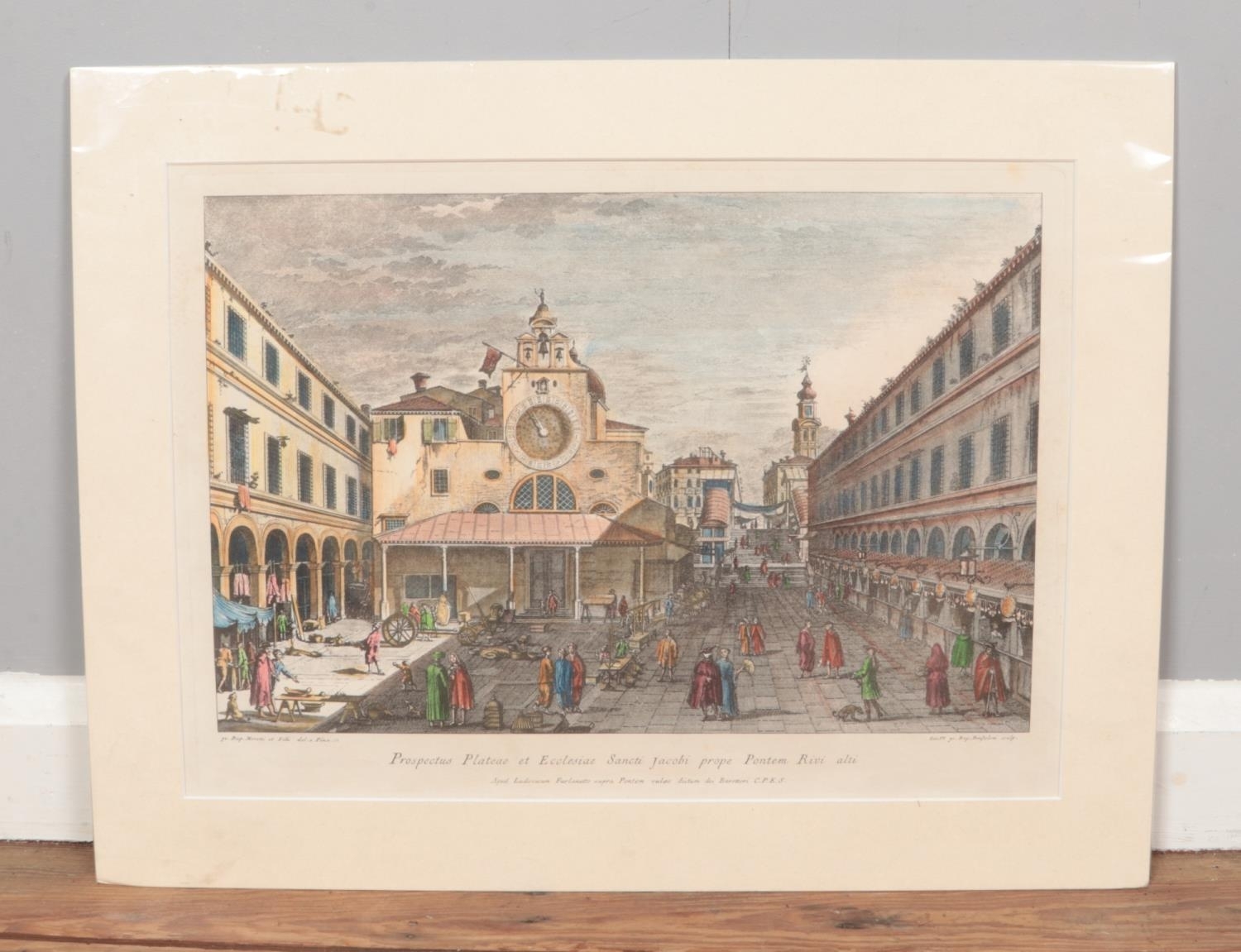 Giovanni Battista Moretti | Palazzo dei Dieci and the bridge of Rialto ...