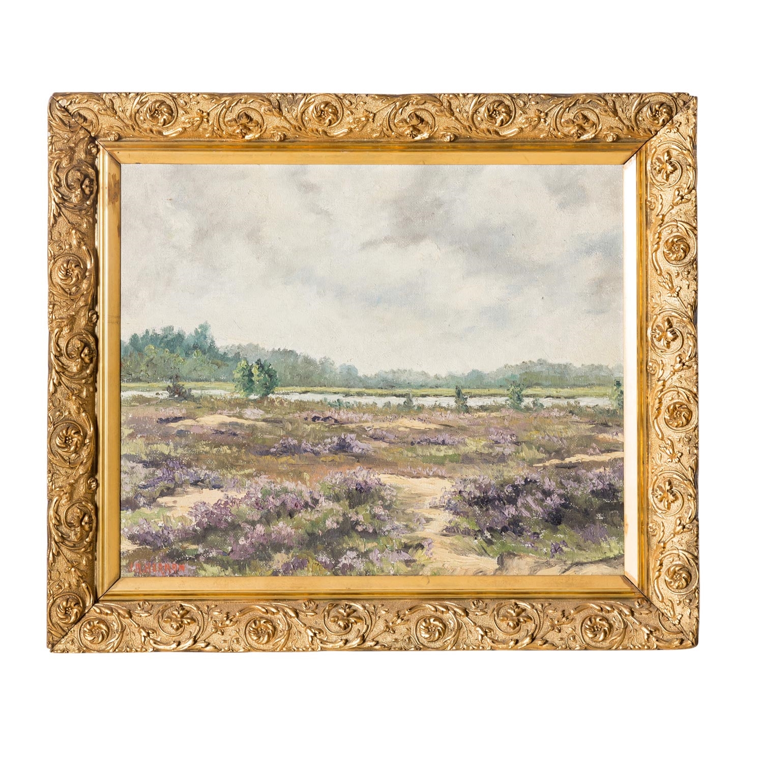 Artwork by J. A. Herman, Heidelandschaft, Made of light varnish