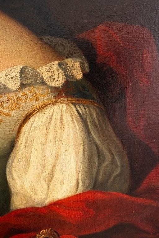 Artwork by Paul Mignard, After Paul Mignard Portrait of Lady Oil on Canvas, Made of Oil on Canvas