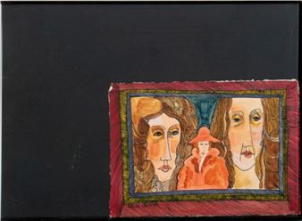 Robert Clarence Female Portrait Mixed Media - Robert Clarence