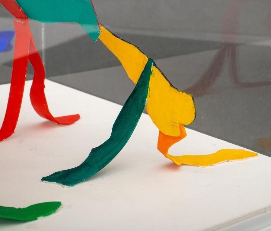 Artwork by K. Wesselmann, K. Wesselmann Abstract Composition Sculpture, Made of Collage Sculpture