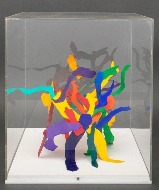 Artwork by K. Wesselmann, K. Wesselmann Abstract Composition Sculpture, Made of Collage Sculpture