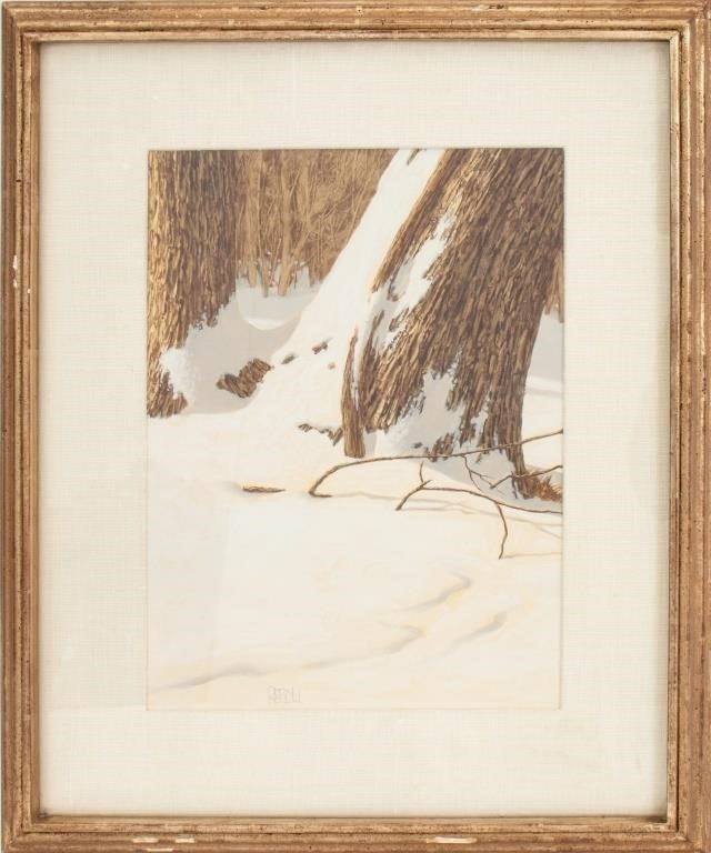 Joseph Reboli | Joseph Reboli Winter Landscape Oil on Board | MutualArt