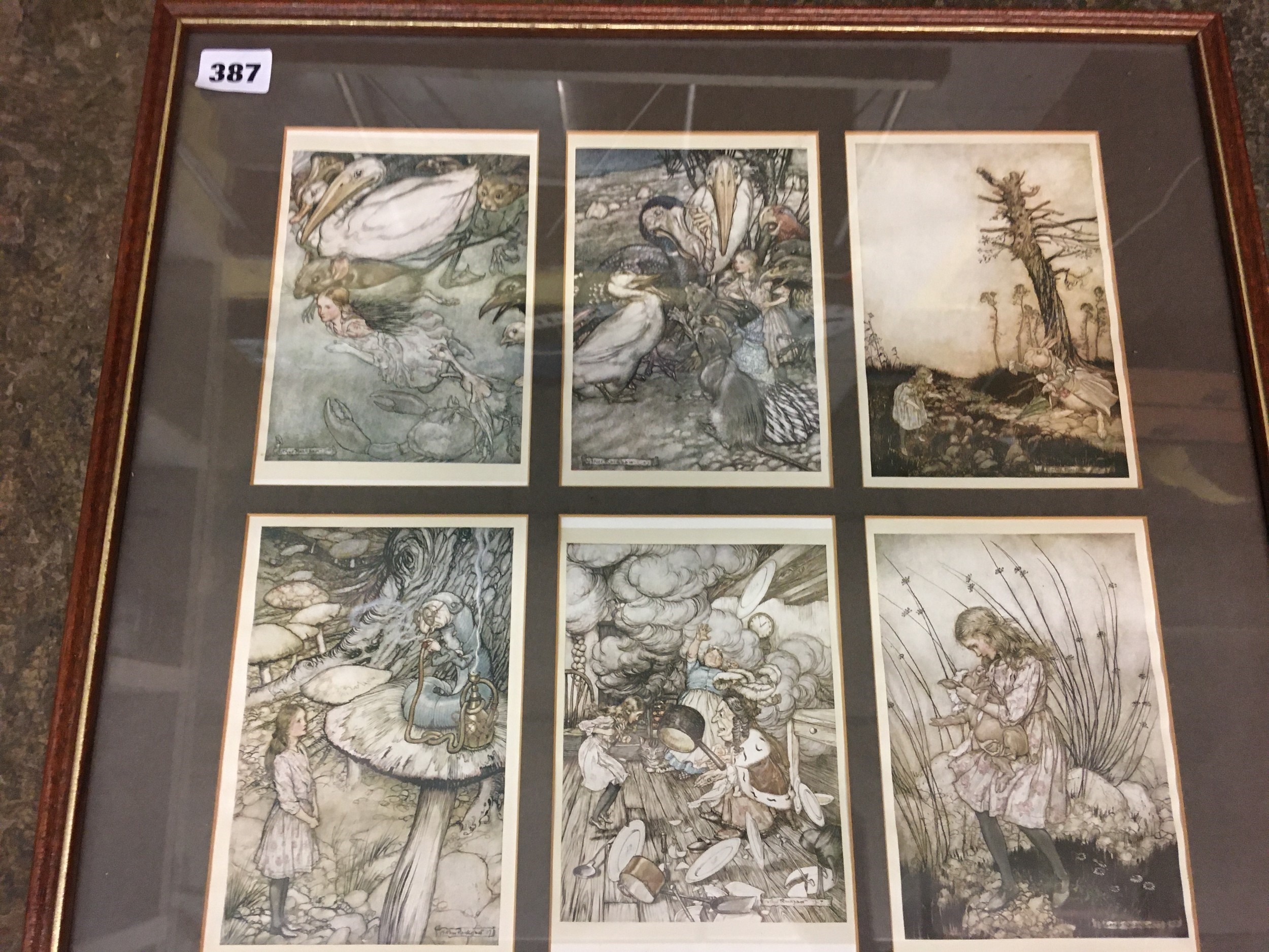 Arthur Rackham | PAIR OF ALICE IN WONDERLAND COLLAGE PRINTS BY ARTHUR ...
