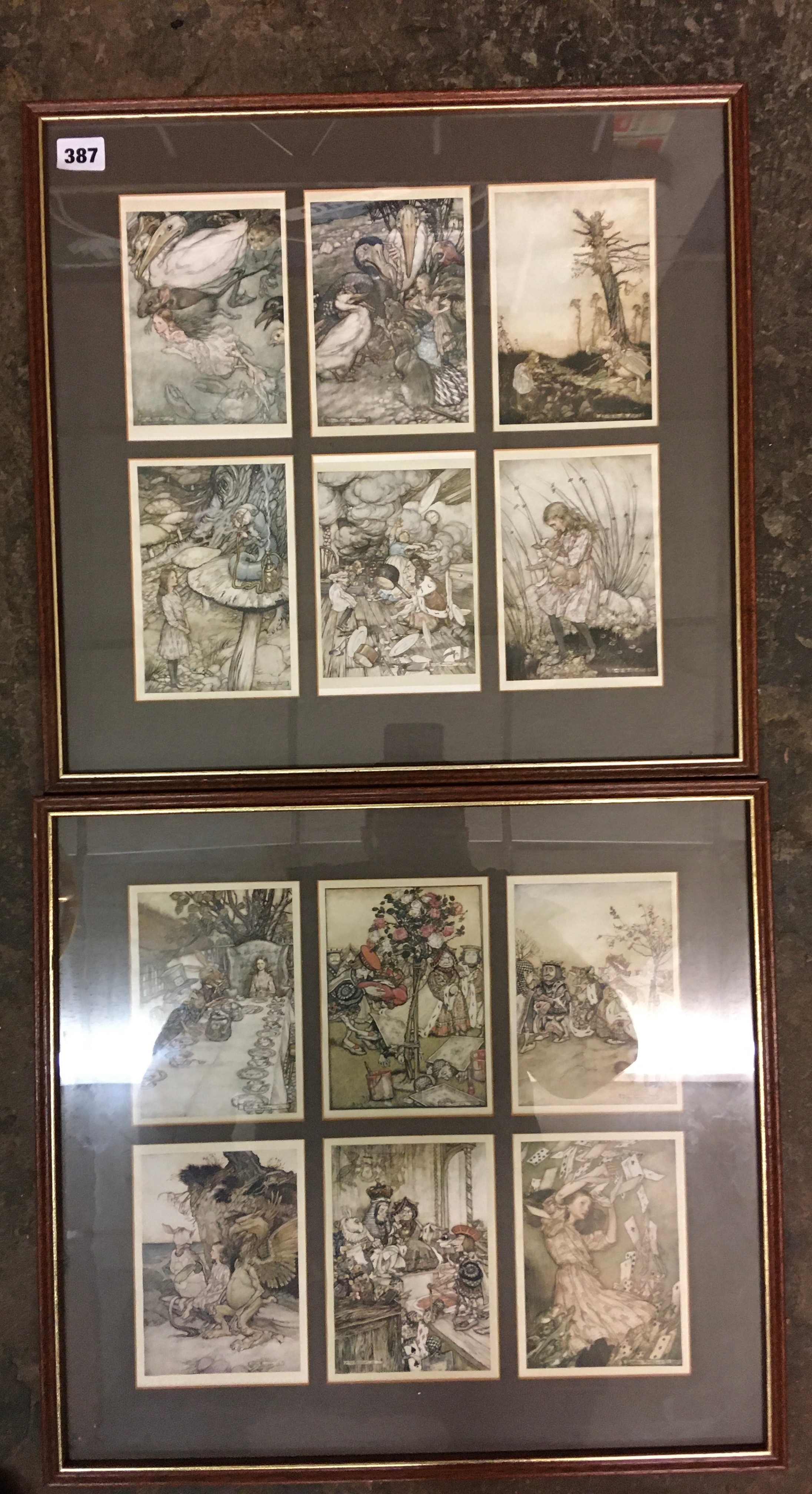 Arthur Rackham | PAIR OF ALICE IN WONDERLAND COLLAGE PRINTS BY ARTHUR ...