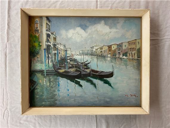 TH CENTURY ITALIAN SCHOOL G. ZOLI OILS ON CANVAS VENETIAN by Italian School, 20TH CENTURY