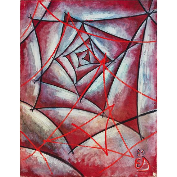 ABSTRACT (SPIDERWEB) by Jewgenij Sergejewitsch Wachtangow, dated "89"