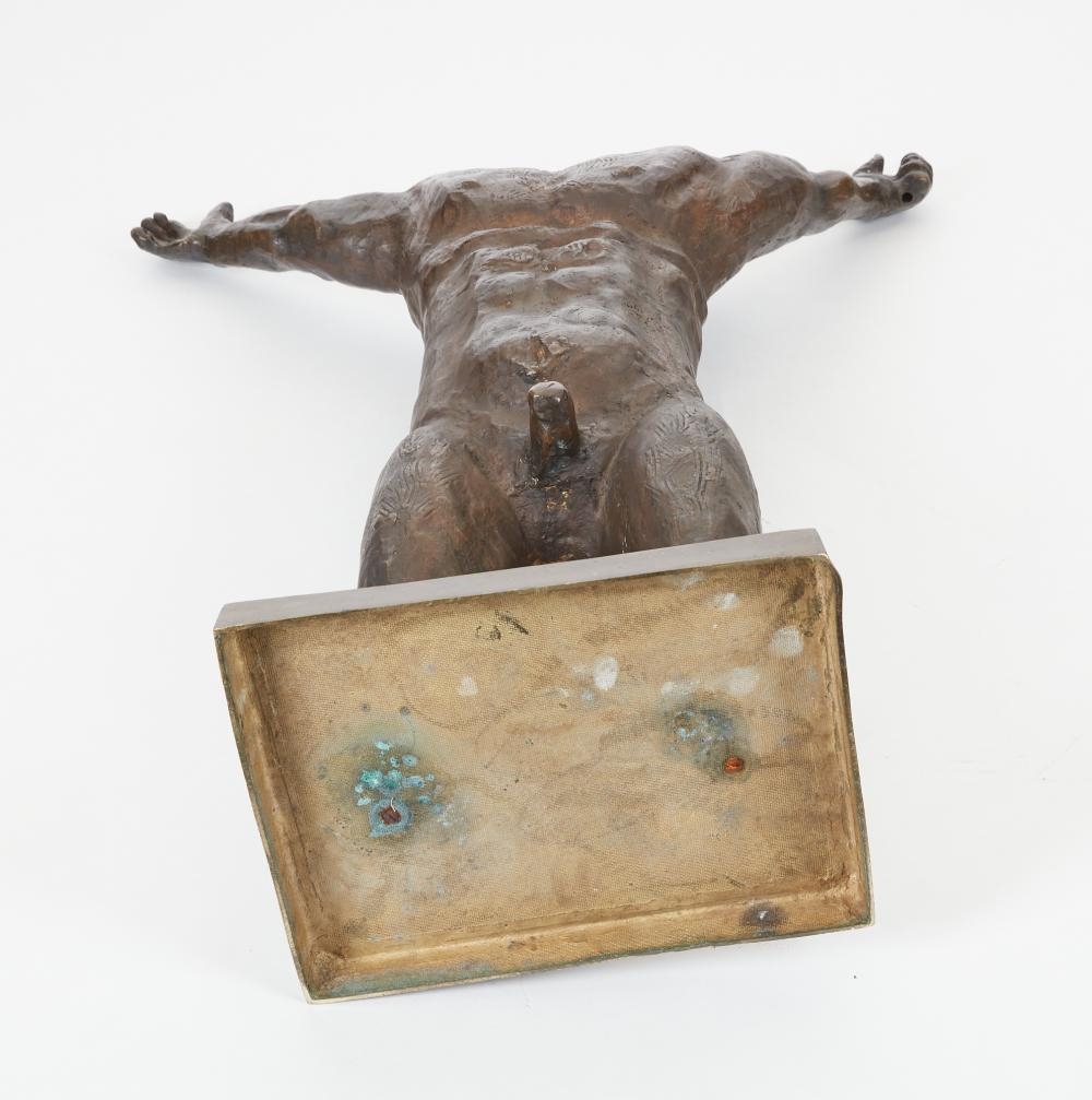 Artwork by Francisco Stockinger, torso, Made of patinated bronze