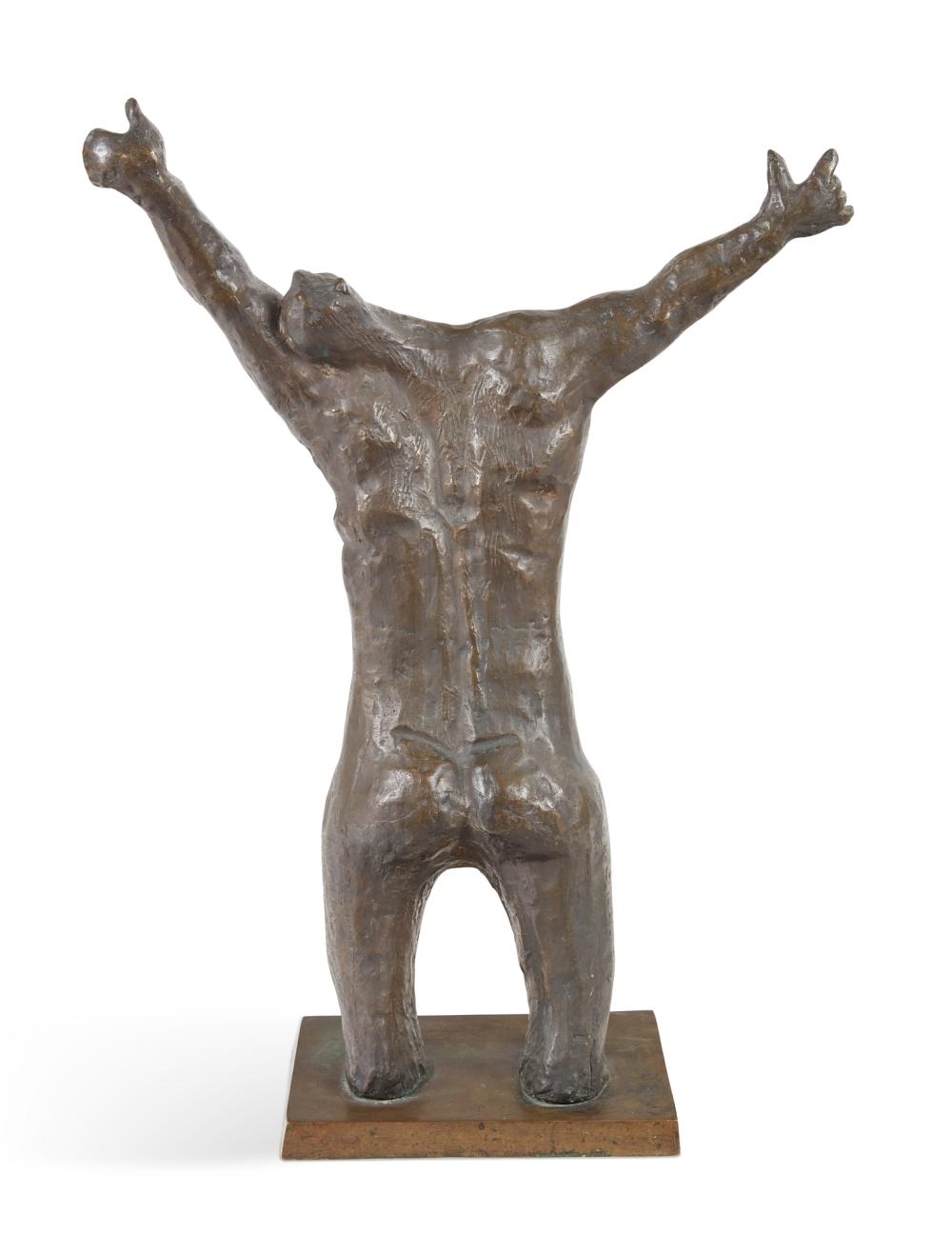 Artwork by Francisco Stockinger, torso, Made of patinated bronze