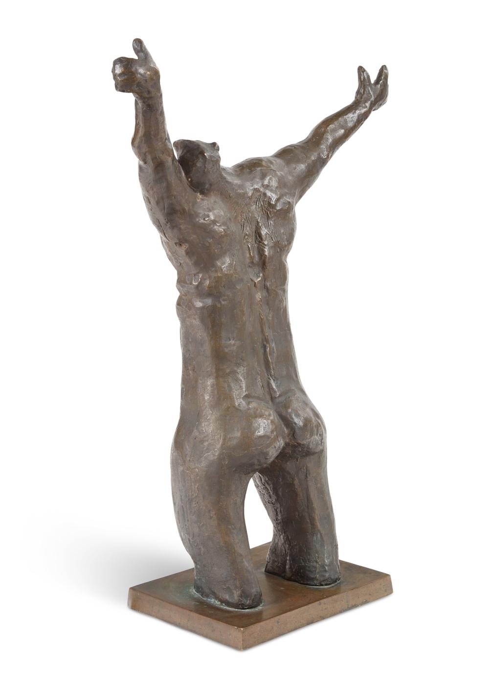 Artwork by Francisco Stockinger, torso, Made of patinated bronze