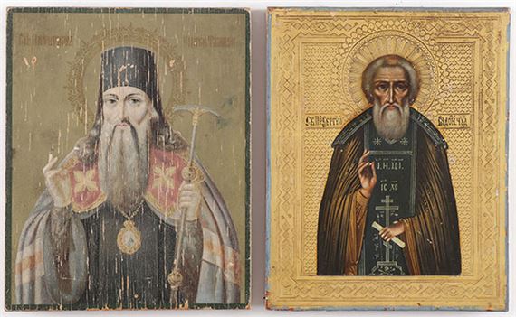 A PAIR OF RUSSIAN ICONS by Russian School