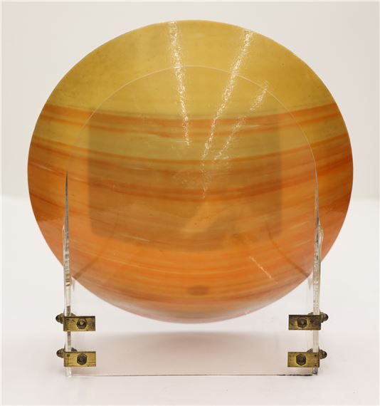 Charlie Parriott | Charles Parriott Decal Bowl Slumped Glass | MutualArt
