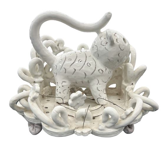 Jeffry Mitchell ''Cat Shrine'' Glazed Earthenware - Jeffry Mitchell